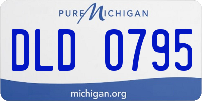 MI license plate DLD0795