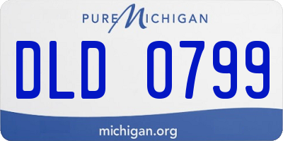 MI license plate DLD0799