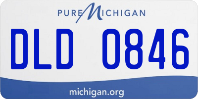 MI license plate DLD0846