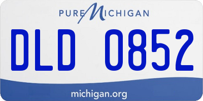MI license plate DLD0852