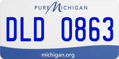MI license plate DLD0863