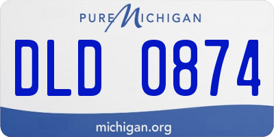 MI license plate DLD0874