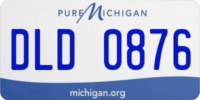 MI license plate DLD0876