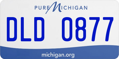 MI license plate DLD0877