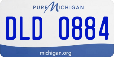 MI license plate DLD0884