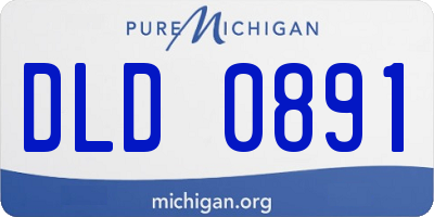 MI license plate DLD0891