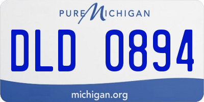 MI license plate DLD0894