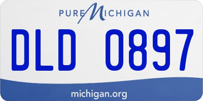 MI license plate DLD0897