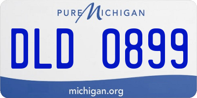 MI license plate DLD0899