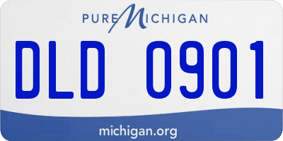 MI license plate DLD0901