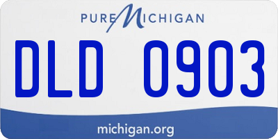 MI license plate DLD0903