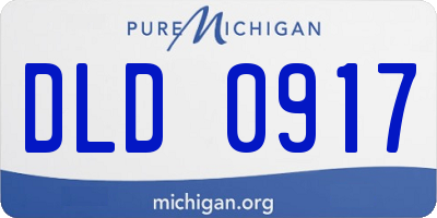 MI license plate DLD0917