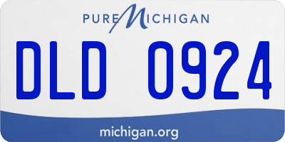 MI license plate DLD0924