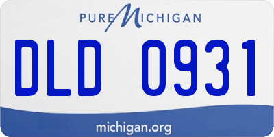 MI license plate DLD0931