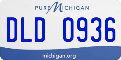 MI license plate DLD0936