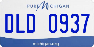 MI license plate DLD0937