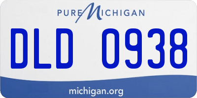 MI license plate DLD0938