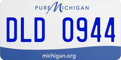 MI license plate DLD0944