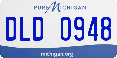 MI license plate DLD0948