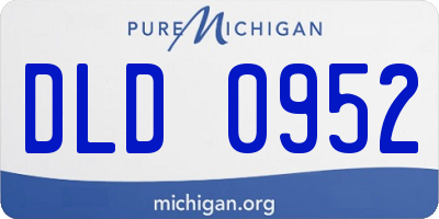 MI license plate DLD0952