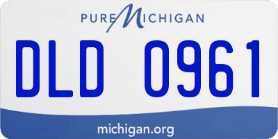 MI license plate DLD0961