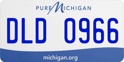 MI license plate DLD0966