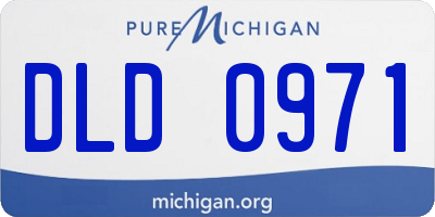 MI license plate DLD0971