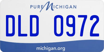 MI license plate DLD0972