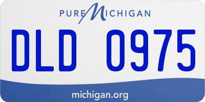 MI license plate DLD0975