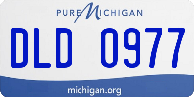 MI license plate DLD0977