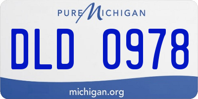 MI license plate DLD0978