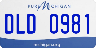 MI license plate DLD0981