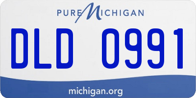 MI license plate DLD0991