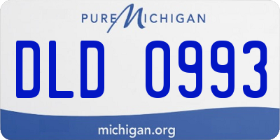 MI license plate DLD0993