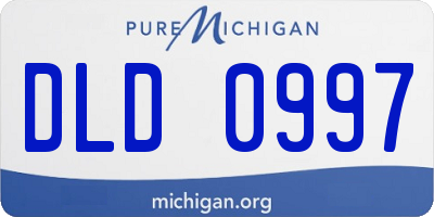 MI license plate DLD0997
