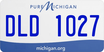 MI license plate DLD1027