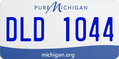 MI license plate DLD1044