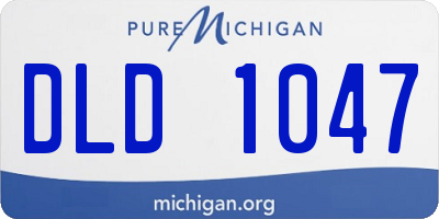 MI license plate DLD1047