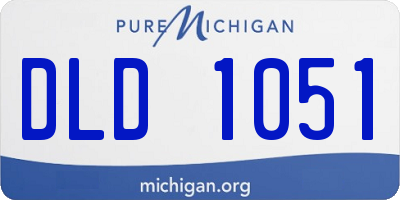 MI license plate DLD1051