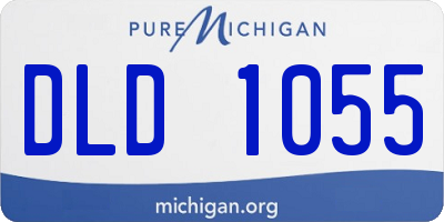 MI license plate DLD1055