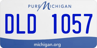 MI license plate DLD1057