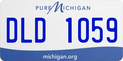 MI license plate DLD1059