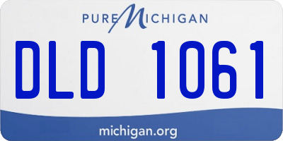 MI license plate DLD1061