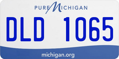 MI license plate DLD1065