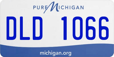 MI license plate DLD1066