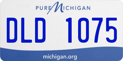 MI license plate DLD1075