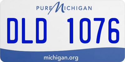 MI license plate DLD1076