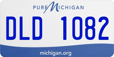 MI license plate DLD1082