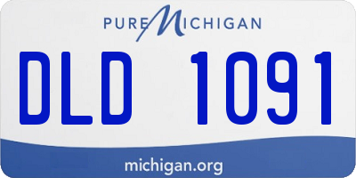 MI license plate DLD1091