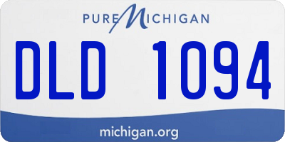 MI license plate DLD1094